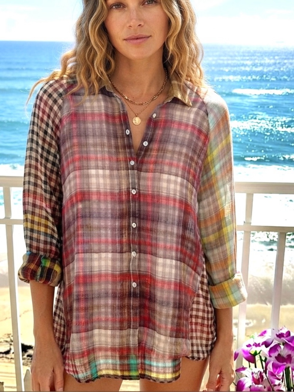 ARTISAN DE LUX ...Multicolor Checkered Casual button down Shirt